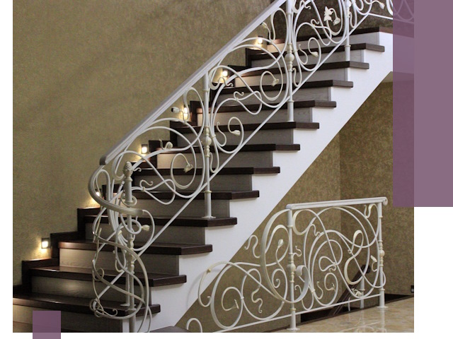 Кованые лестницы под ключ в Тихорецке — изготовление и монтаж