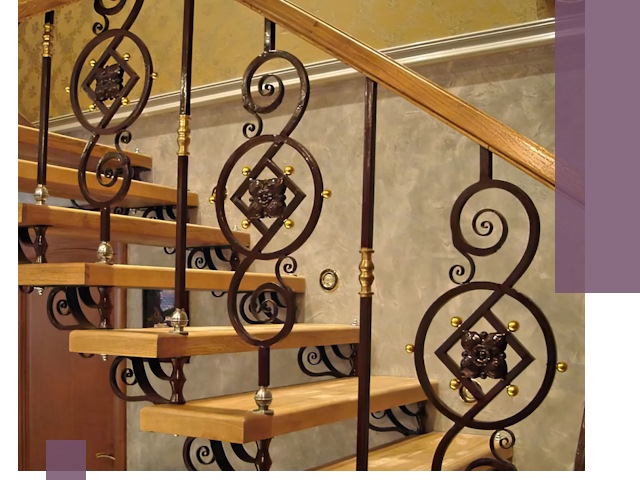 Изготовление кованых лестниц под ключ в Тихорецке