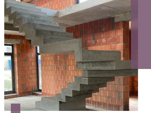 Изготовление бетонных лестниц под ключ в Тихорецке