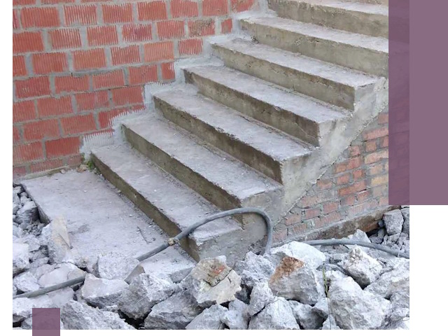 Демонтаж бетонных лестниц в Тихорецке: быстро и безопасно