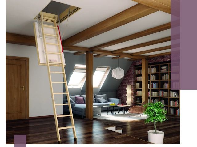 Чердачные лестницы под ключ в Тихорецке: изготовление и монтаж