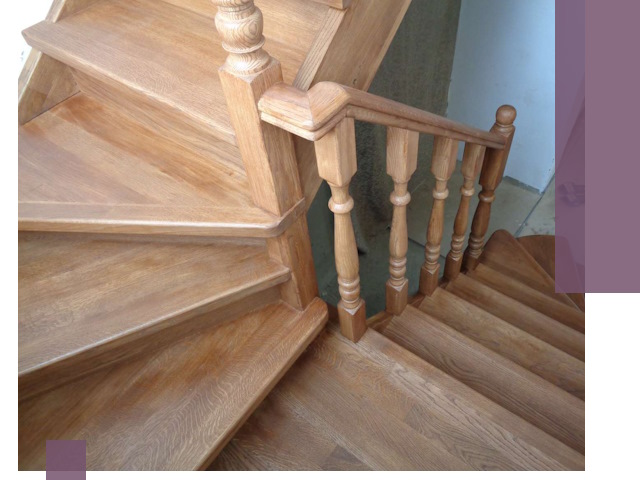 Дубовые лестницы под ключ в Тихорецке: изготовление и монтаж