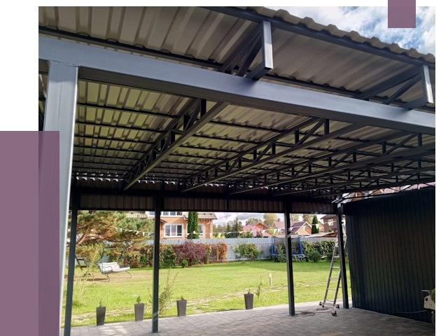 Монтаж навесов в Тихорецке от 7421 руб. — установка навеса | ПРОЛЁТ-Тхр