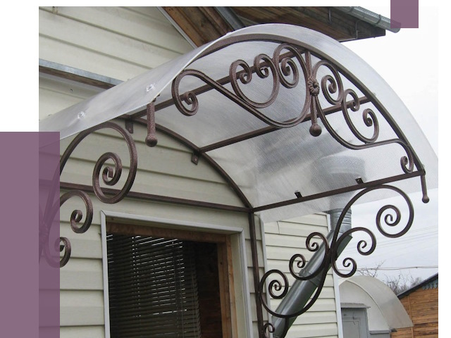 Изготовление козырьков в Тихорецке от 7421 руб. — заказать | ПРОЛЁТ-Тхр