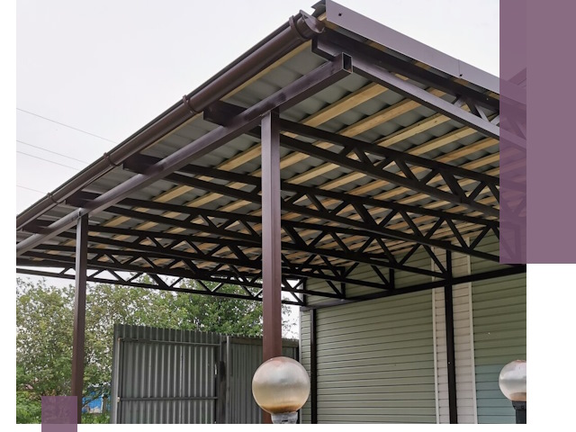 Навесы под ключ в Тихорецке: изготовление, монтаж и гарантия