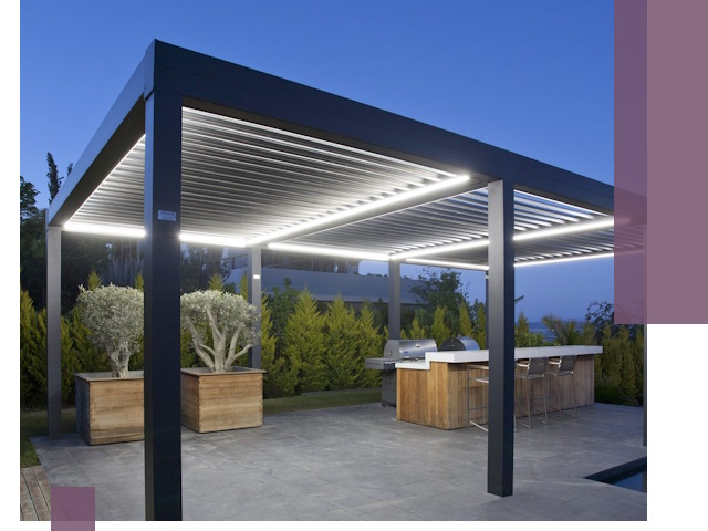 Навесы отдельно стоящие под ключ в Тихорецке из металла и поликарбоната