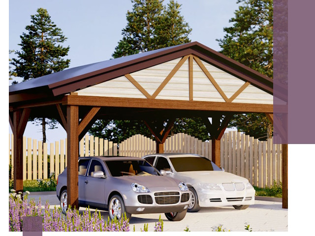 Навесы для автомобиля в Тихорецке — изготовление и монтаж