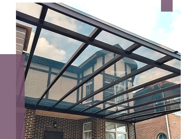 Навесы из поликарбоната в Тихорецке от 8678 руб. под ключ — ПРОЛЁТ-Тхр