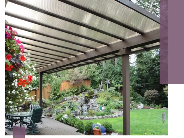 Навесы из поликарбоната под ключ в Тихорецке быстро и надёжно