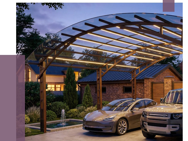 Металлические навесы в Тихорецке от 12781 руб. под ключ — ПРОЛЁТ-Тхр