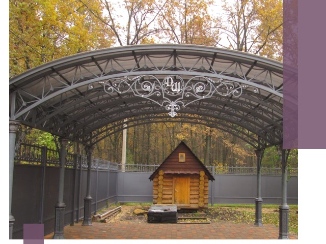 Кованые навесы премиум-класса под заказ в Тихорецке