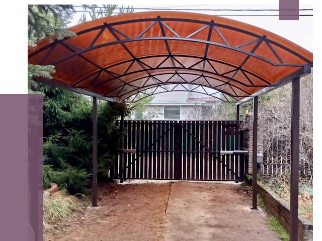 Арочные навесы в Тихорецке от 12832 руб. — изготовление и монтаж | ПРОЛЁТ-Тхр