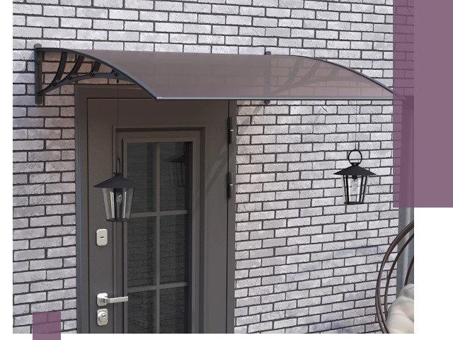 Недорогие козырьки и навесы под ключ в Тихорецке