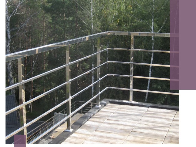 Парапеты из нержавеющей стали в Тихорецке — изготовление и монтаж