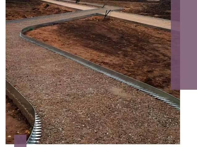 Металлические бордюры под ключ в Тихорецке — изготовление и монтаж