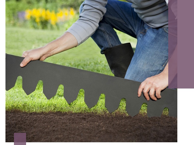 Металлические бордюры для газона в Тихорецке — изготовление и монтаж