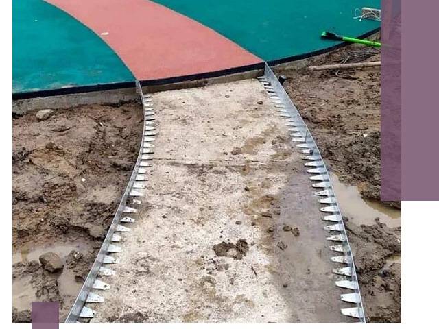 Металлические бордюры для дорожек в Тихорецке — монтаж и изготовление