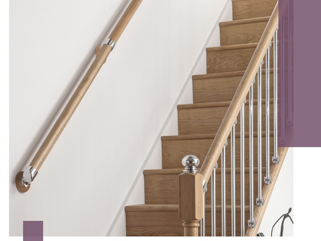 Пристенные поручни из стали и нержавейки под монтаж в Тихорецке